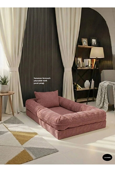 COLORMIX Bebek Yer Yatağı - Taşınabilir Bebek Oyun Alanı Ve Aktivite Minderi - Bebek Odası Dekoratif Yatak-