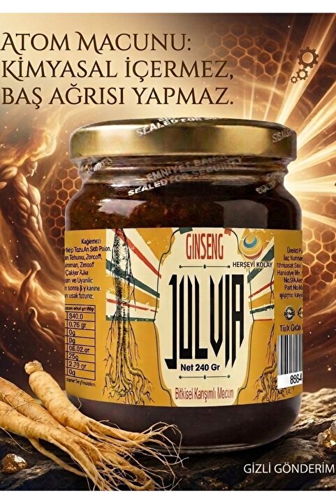 Farex Julviam Ginsengli Macun Julvian Ginsengli Macun 240gr Atom Kuvvetli Bitkisel Macunu