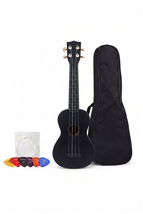 Gonzales 4 Telli Ukulele Siyah Renk