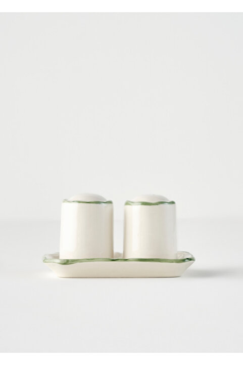 Bella Maison Julia Stoneware Tuzluk Biberlik Yeşil