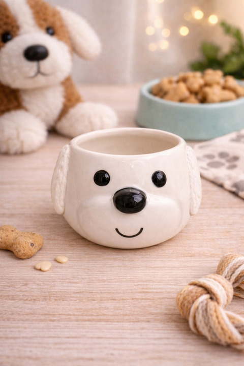 Kotium Ceramics KÖPEK Kupa Özel kabartmalı Tamamıyla el yapımı Özel seri Özel Tasarım Seramik Kupa