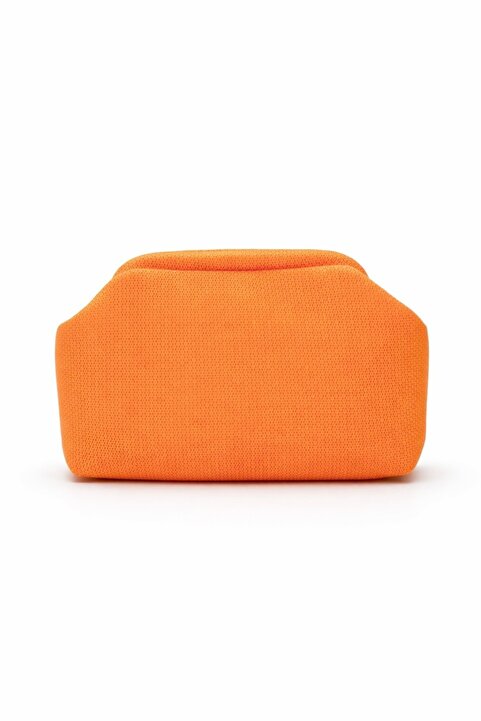 HEYBE'S Heybes Kadın Turuncu Clutch Portföy El Çantası