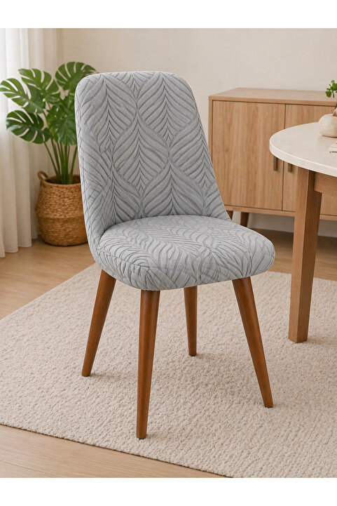 coverbox OVAL Sandalye Kılıfı Büyük oval Likralı Yıkanabilir Streç Lastikli Sandalye Örtüsü