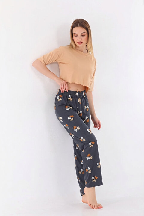 Arvin Pijama Baskılı Yumuşak dokulu Pijama Altı