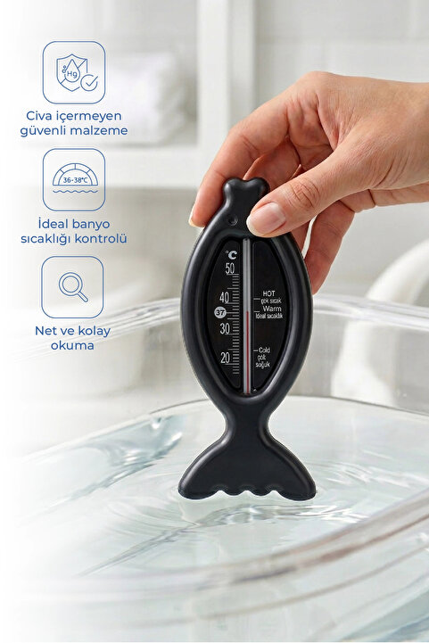 Babyjem Banyo Ve Oda Termometresi 381 Siyah