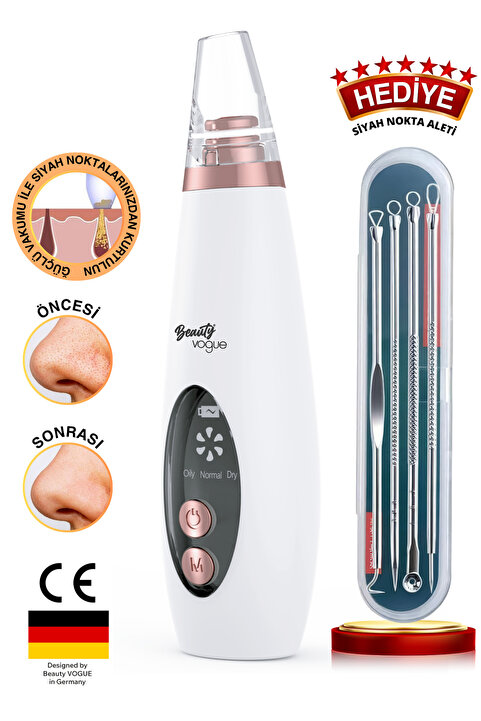 Beauty Vogue MP-02 Vakumlu Siyah Nokta Aleti - Yüz-cilt Temizleme Bakım Cihazı - Siyah Nokta Aleti HEDİYELİ