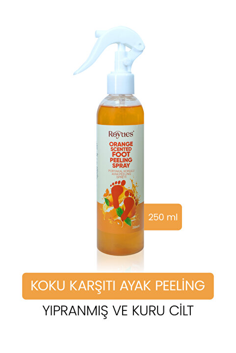 Royues Topuk Çatlak Bakım Spreyi 250ml | Ayak Koku Giderici, Peeling, Nemlendirici | Foot Care Spray