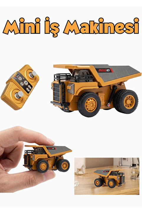 Boratila Toys 2.4Ghz 1:64 Uzaktan Kumandalı Metal Kasa Full Fonksiyon Şarjlı Minik Kamyon