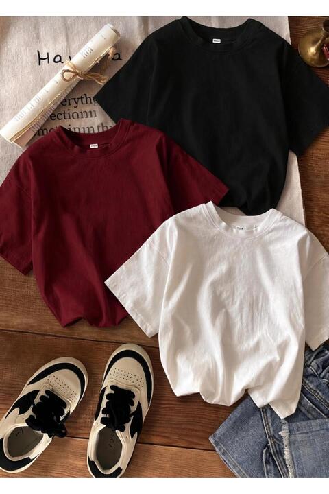UNCİA OUTDOORS kadın erkek unisex bisiklet yaka basic tişört