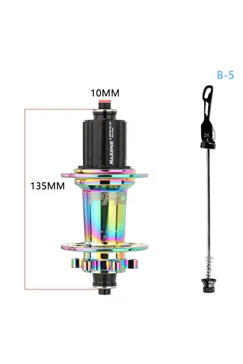 ROBESBON HASSN'S PRO 7 36 Delik Rainbow, Colorful Bisiklet Arka Jant Göbeği