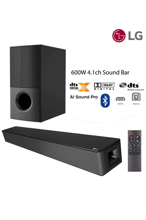 LG 600 W Gerçek Ses Gücü Sunan 4.1 Kanal Bluetooth Ev Sineması Soundbar Bas Güçlendiricili Subwoofer