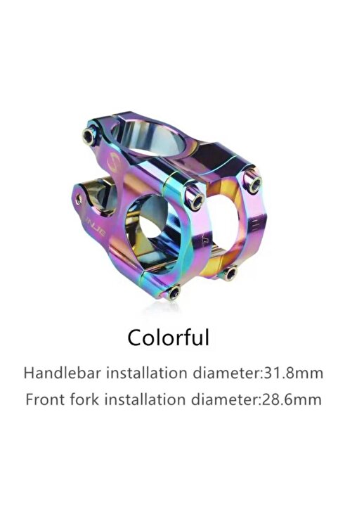 ROBESBON Lunje Alüminyum Colorful Rainbow Bisiklet Gidon Boğazı