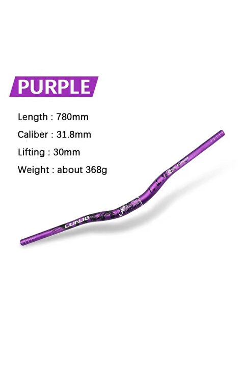ROBESBON Lunje Bisiklet Alüminyum Gidon 780mm 31,8mm Bisiklet Direksiyon Yedek Parça Aksesuarı