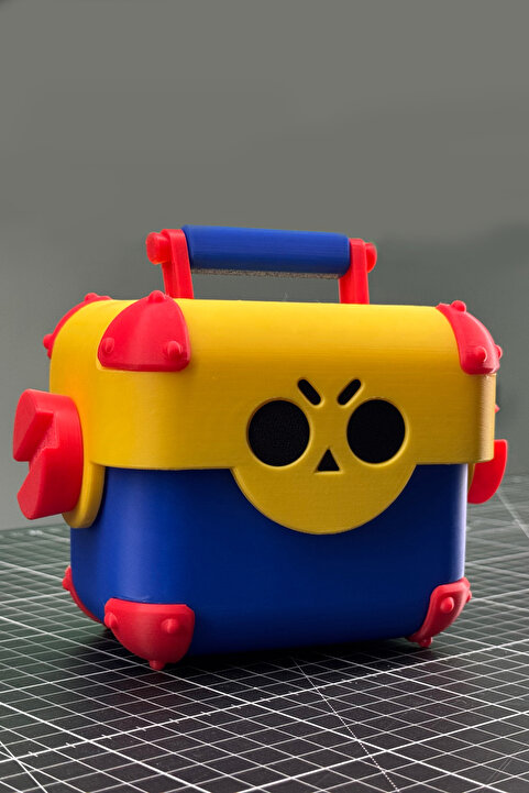TRAGEDY Brawl Stars - Mega Box Coin Sandığı 3D Baskı Figür Açılır Kapanır Kutu