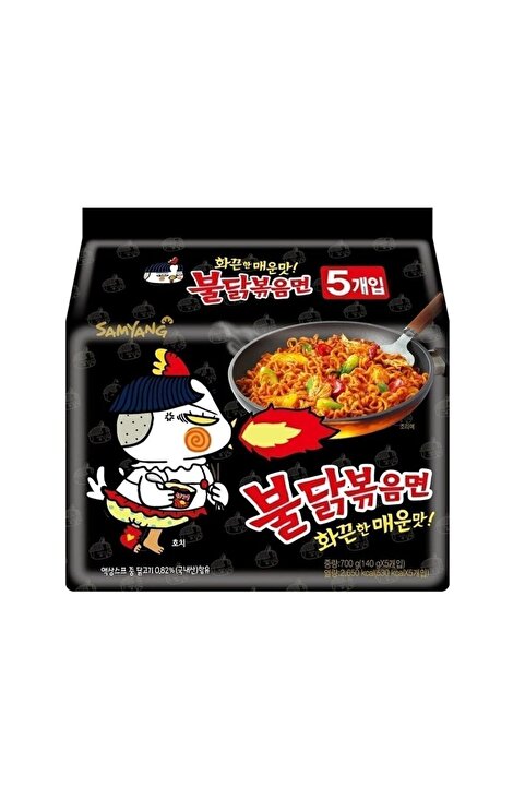 samyang 5'li Orijinal Acılı Buldak Ramen Hazır Noodle