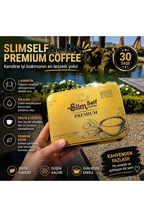 SlimSelf Kore Premium Form Kahvesi 30 Şase Günlük