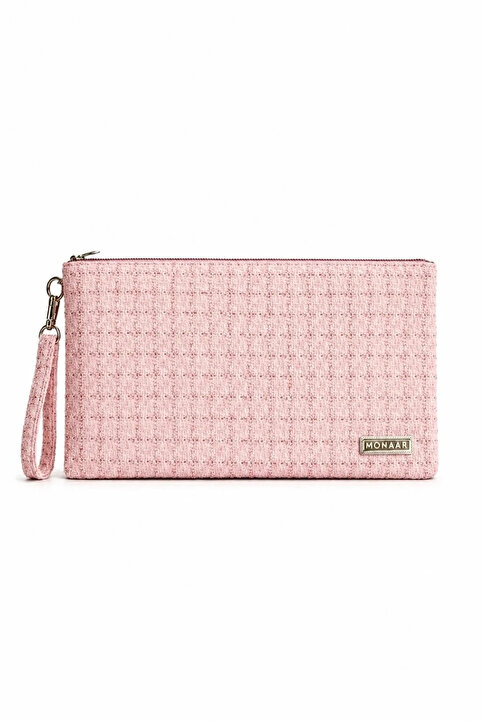 MONAAR Simli Parıltılı Tüvit Clutch Portföy Çanta Tablet Uyumlu