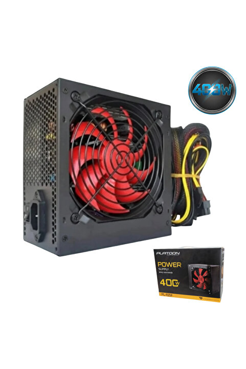 Platoon PL-9259 400W Power Supply | 12cm Fanlı ATX PC Güç Kaynağı