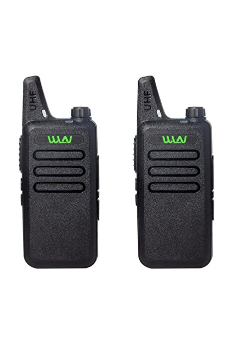 WLN PMR-446 Siyah 15 Km Menzil 16 Kanal İkili El Telsizi