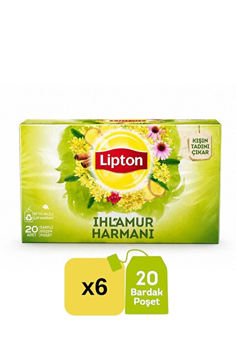 Lipton Ihlamur Bardak Poşet Çay X 6 Adet