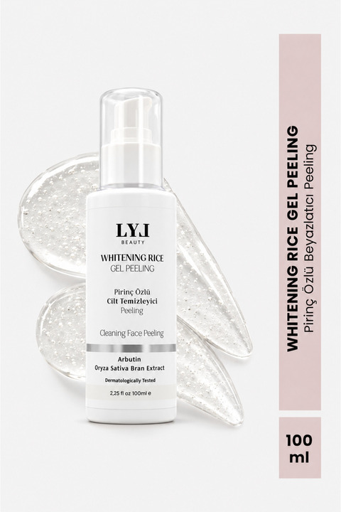 LYL BEAUTY Pirinç Özlü Beyazlatıcı ve Ölü Hücrelerden Arındırıcı Yüz-Vücut Peeling Jel