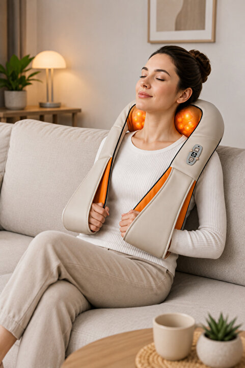 Relax Ovmalı Isıtmalı Boyun Bel Omuz Sırt Masaj Aleti Ve Masaj Cihazı