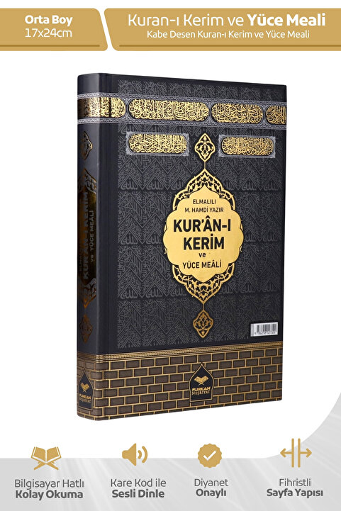 Furkan Neşriyat Kuranı Kerim Ve Meali Diyanet Onaylı (ARAPÇA - MEAL - SESLİ KELİME MEALLİ TEFSİR) Orta Boy 17x25 Cm