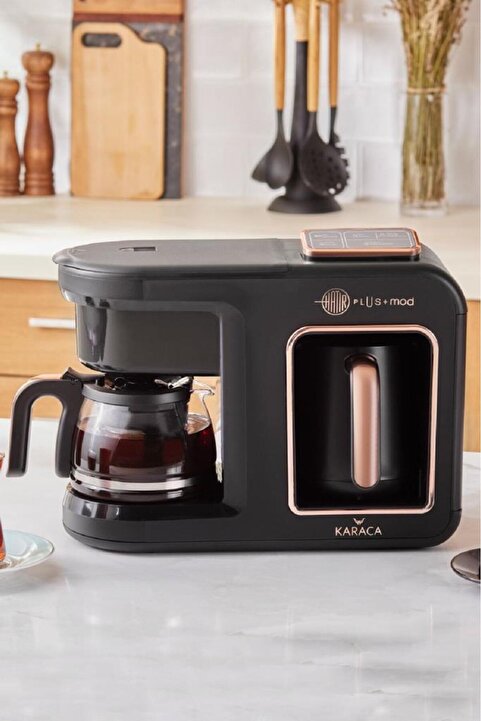 Karaca Hatır Plus Mod 5 In 1 Black Copper Konuşan Kahve Ve Çay Makinesi