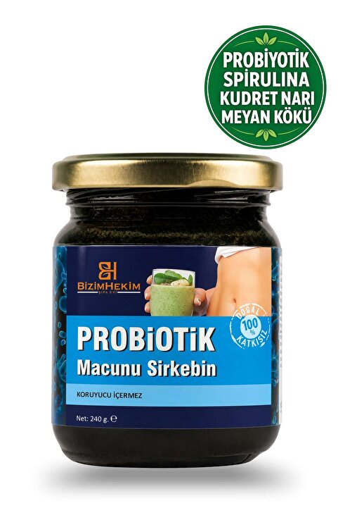 BİZİMHEKİM ŞİFA EVİ Bizimhekim Probiyotik Macunu Zeytinyağı, Kudret Narı, Probiyotik 240 Gr