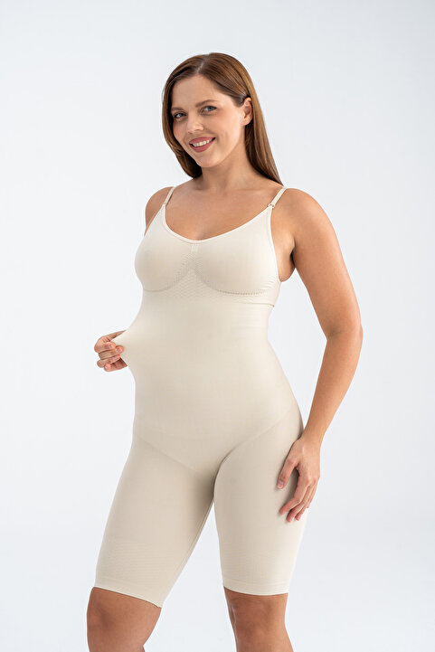 ESİNTİ Shop Dikişsiz tüm vücut toparlayıcı full korse etkili toparlayıcı sıkılaştırıcı 2 beden zayıf gösteren boydan korse