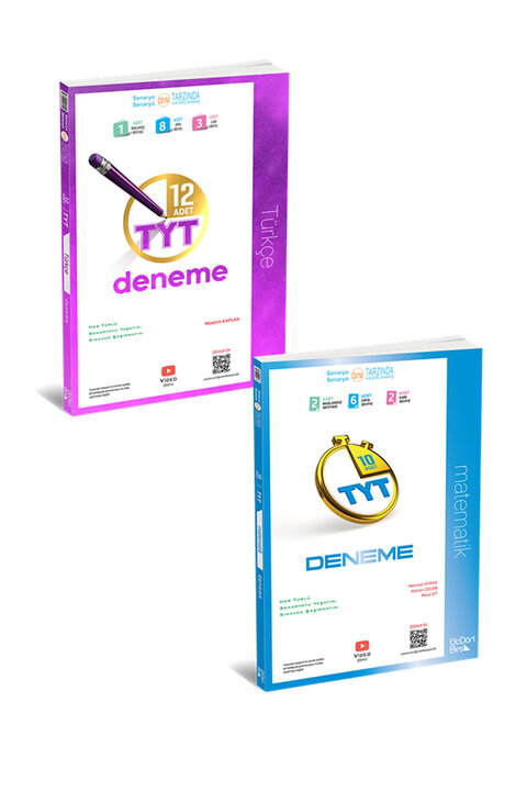 Üç Dört Beş Yayıncılık 345 Tyt 12’li Türkçe Deneme + Tyt Matematik 10 Deneme