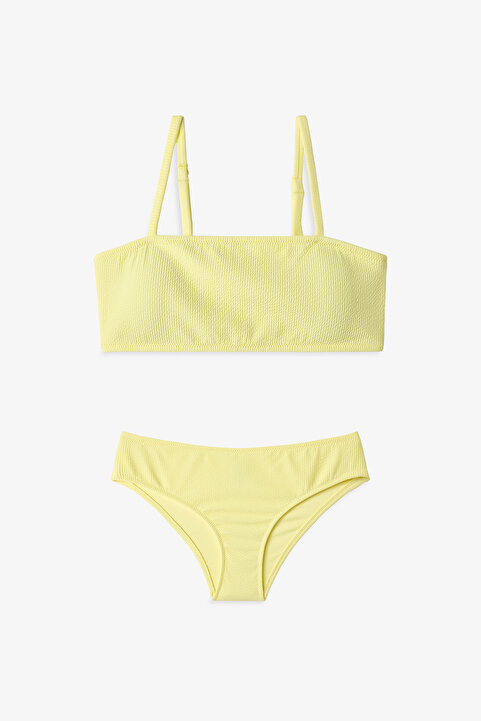 Penti Kız Çocuk Sarı Arya Bandeau Bikini Takımı