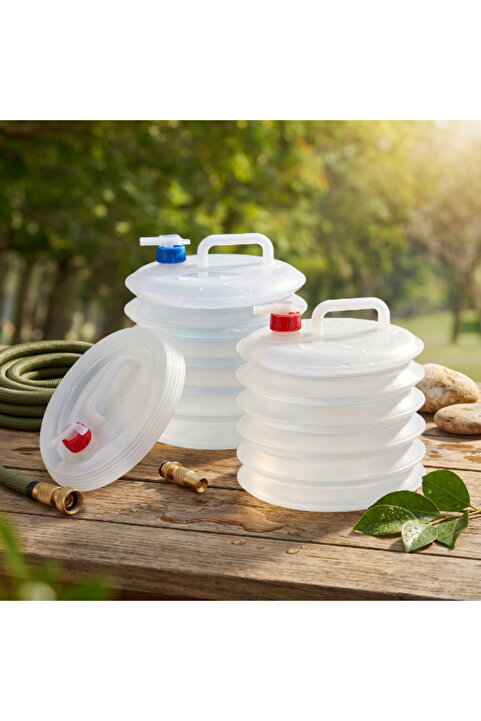 TTT Musluklu Akordiyon Katlanır Su Bidonu 10 Litre