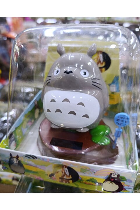 Mutluanlar Hediyelik Güneş enerjili kutulu dekoratif Totoro kafa sallayan