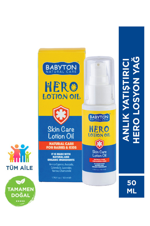 BABYTON Anlık Yatıştırıcı Hero Losyon Yağ 50 ml