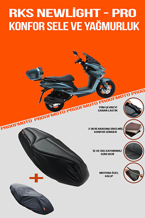 PROOFMOTO RKS Newlight & Newlight PRO Konfor Sele Ve Yağmurluk Kılıfı