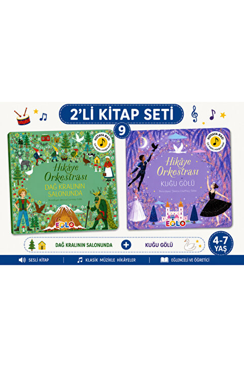 Eolo Hikâye Orkestrası Dağ Kralının Salonunda & Kuğu Gölü Sesli Kitap 4-7 Yaş