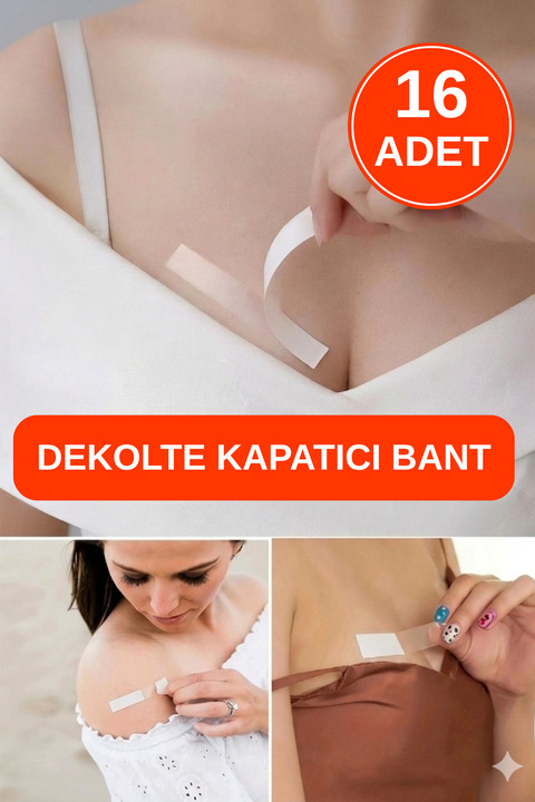 Carub Çift Taraflı Bant Süper Güçlü DEKOLTE KAPATICI BANT