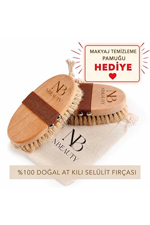 NBeauty Doğal At Kılı Selülit Fırçası