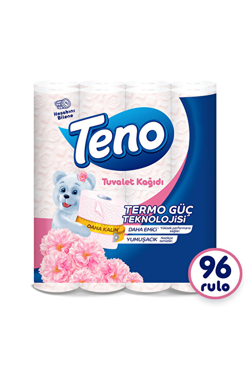 Teno Avantaj Paket Parfümlü Tuvalet Kağıdı 96 Rulo (32 RULO X 3 PAKET)