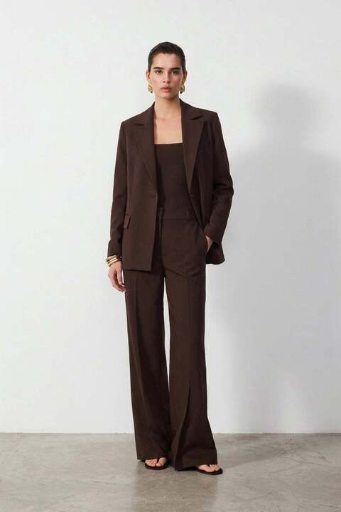 VATKALI Kuşaklı oversize blazer ceket