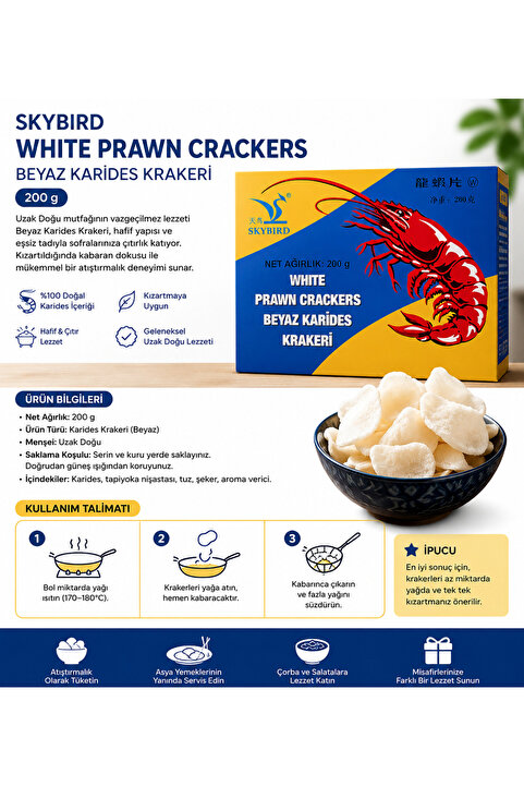 dolfin Beyaz Karides Kraker ( Prawn Chips) - 200g
