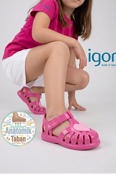 IGOR Tobby Gloss Love Bebek & Çocuk Sandalet Ayakkabı S10310-007Fucsia