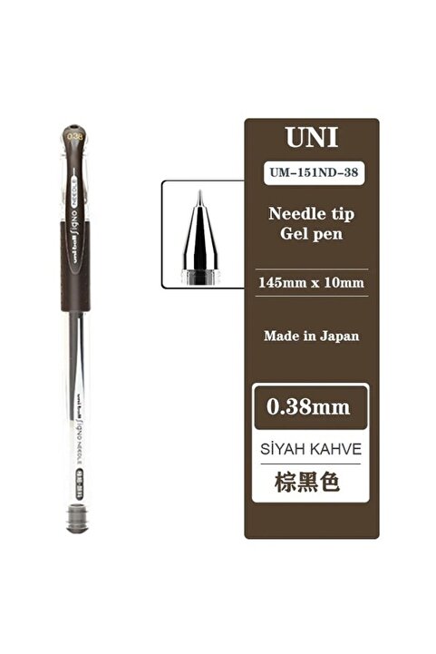 uni-ball Signo Needle Um-151nd-38 Kahve Rengi