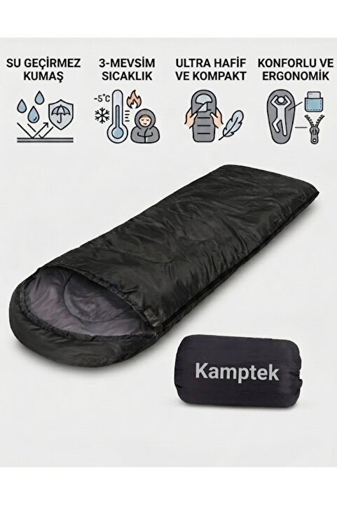 kamptek kamp teknolojisi Campone Kamp Karavan Outdoor Uyku Tulumu -10 Uzun Boy