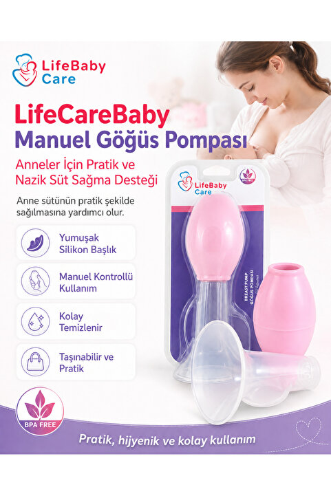 LifeCareBaby Göğüs pompası pembe