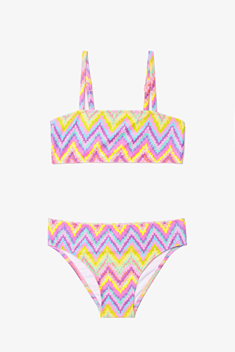 Penti Kız Çocuk Zigzag Bandeau Bikini Takımı