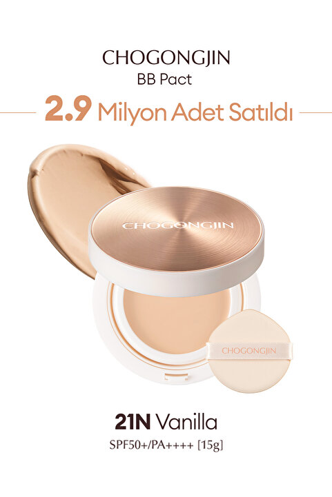 Missha Yaşlanma Karşıtı Bakım ve Yoğun Kapatıcılık Sunan Krem BB CHOGONGJIN BB Pact (21N)  SPF50+/PA++++