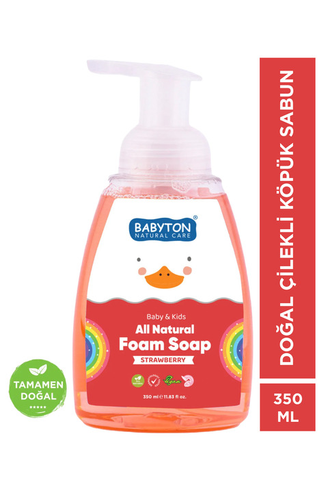 BABYTON Doğal Çilekli Köpük Sabun 350 ml