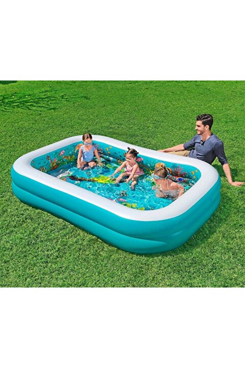 Bestway 3D Undersea Adventure Şişirilebilir Oyun Havuzu 2,62 m x 1.75 m x 51 cm